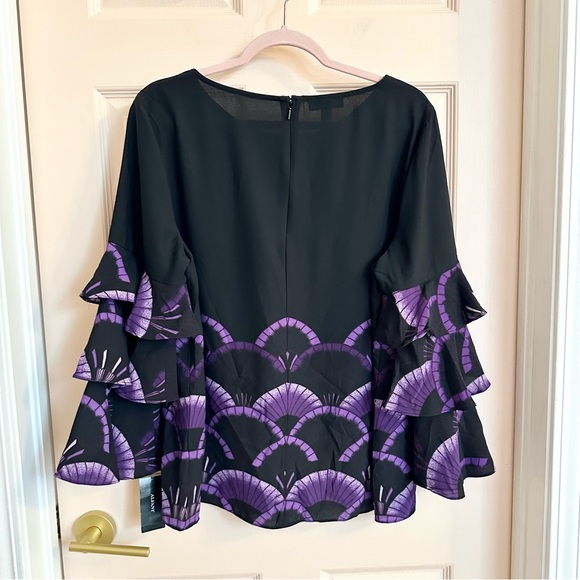 NWT purple and black Alfani top - Picture 5 of 5
